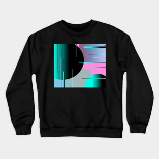 Pink and teal - modern dream Crewneck Sweatshirt